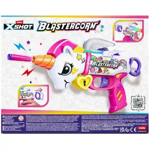 X-Shot Blastercorn játék szivacslövő unikornis fegyver 16db lövedékkel