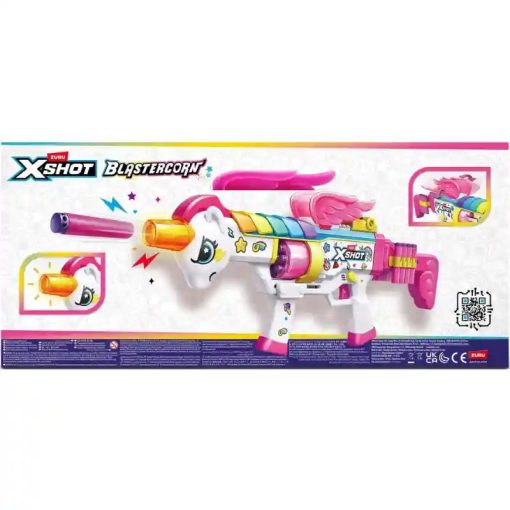 X-Shot Big Rizz Blastercorn szivacslövő unikornis játékfegyver fénnyel