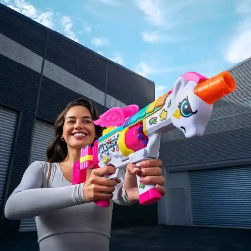 X-Shot Big Rizz Blastercorn szivacslövő unikornis játékfegyver fénnyel
