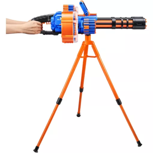 X-Shot Insanity Dartstorm motorizált duplacsövű szivacslövő játékfegyver állvánnyal