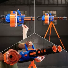 X-Shot Insanity Dartstorm motorizált duplacsövű szivacslövő játékfegyver állvánnyal